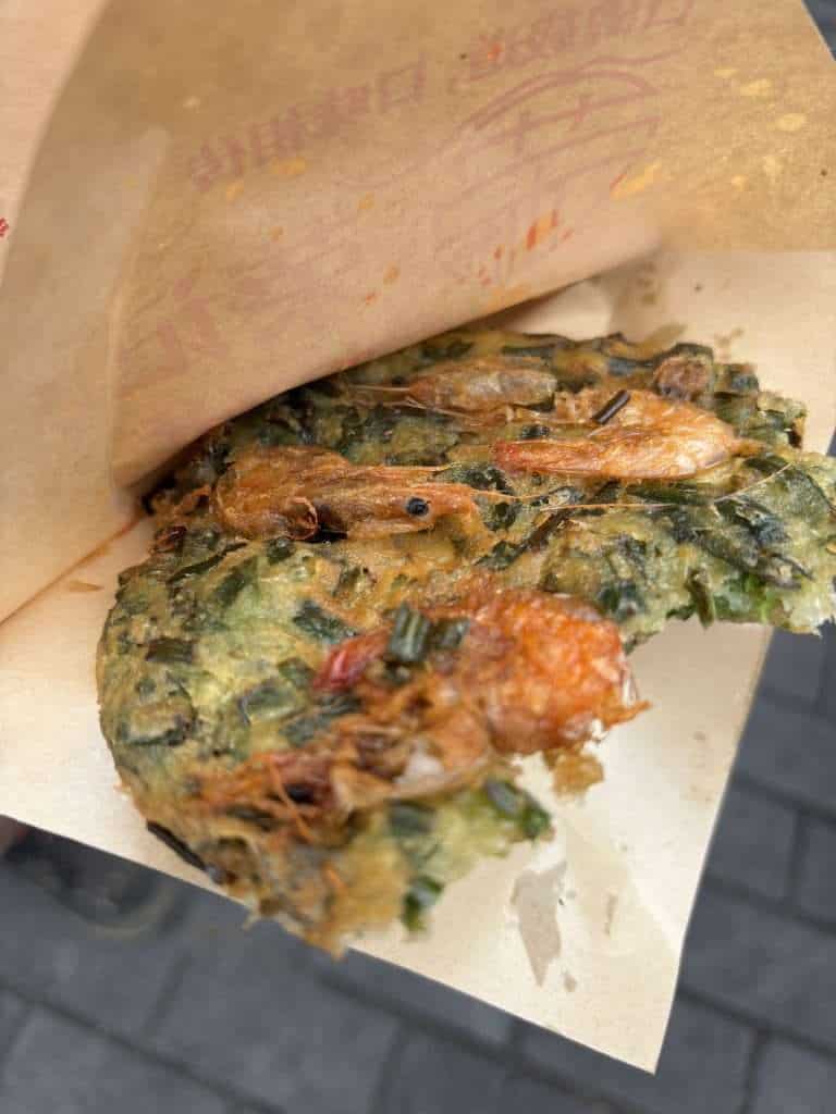 Crispy fried shrimp cake from Hainan