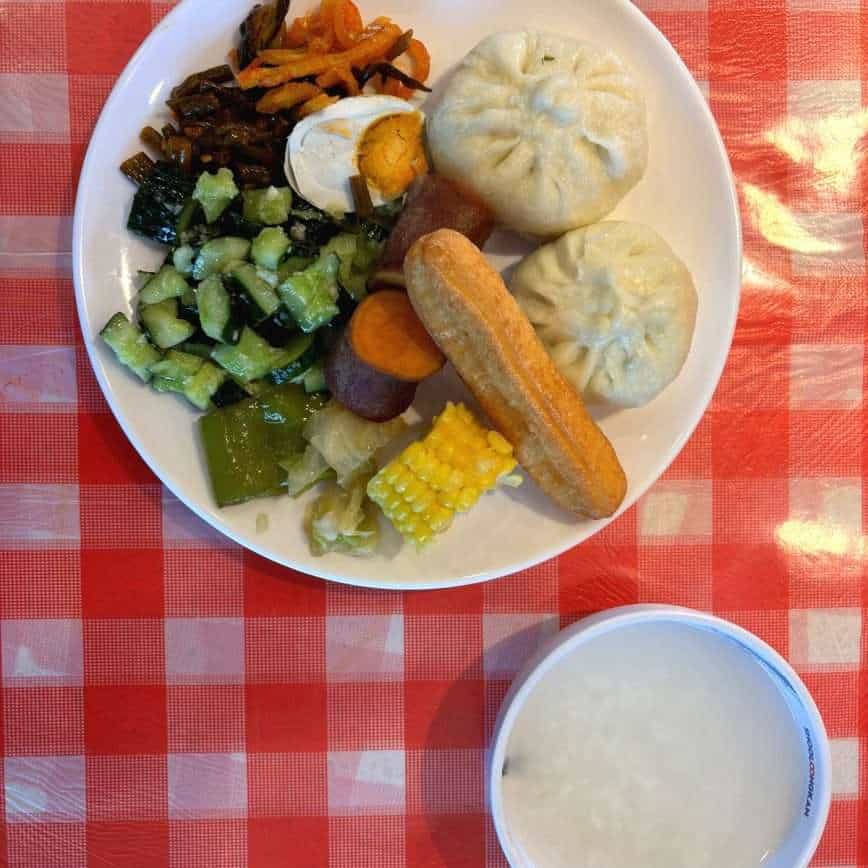 Breakfast in Fuyun before the trip on to Keketuohai National Mine Park, Xinjiang