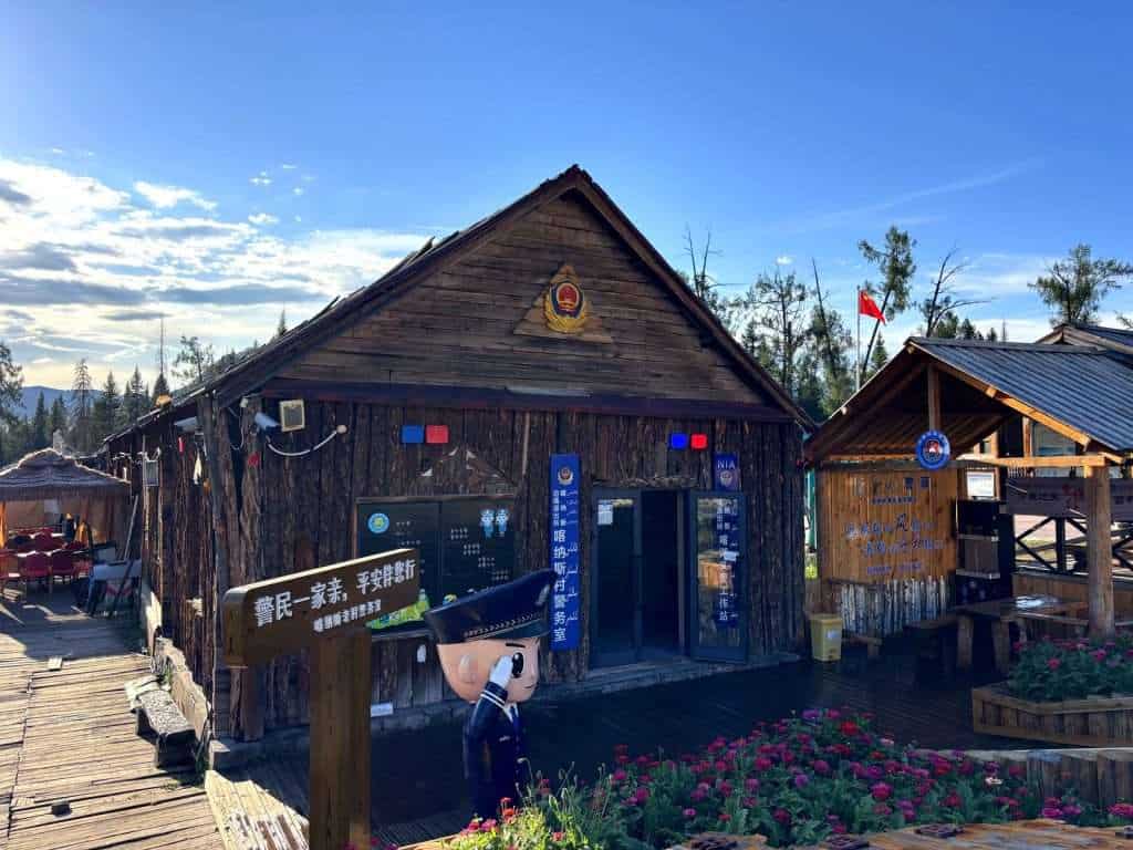 Kanas Village Police Post, the winter-alternate location for the Baihaba border permit
